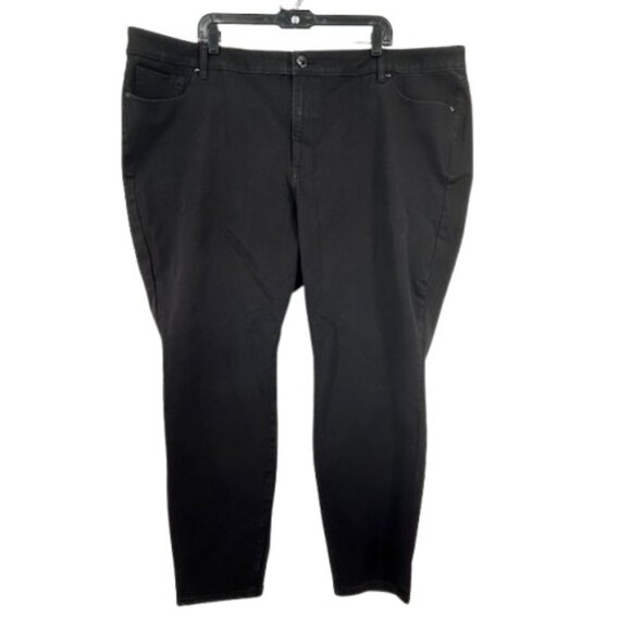 Lane Bryant Flex Ultimate Stretch High Rise Skinny Jeans Size 28 Black - Picture 2 of 7